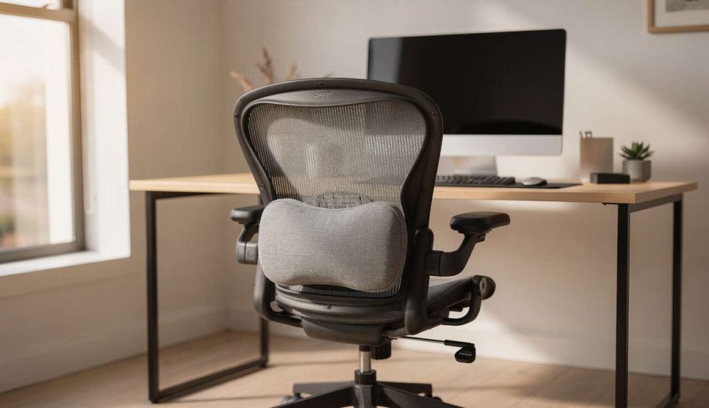 Pourquoi un coussin lombaire est essentiel pour le confort au bureau ?