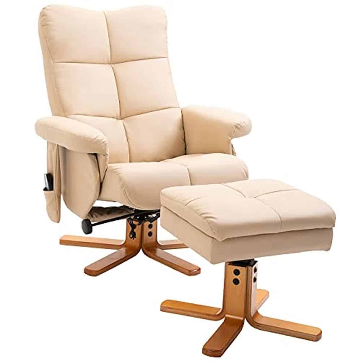 Test du fauteuil relax massant HOMCOM avec pouf pivotant