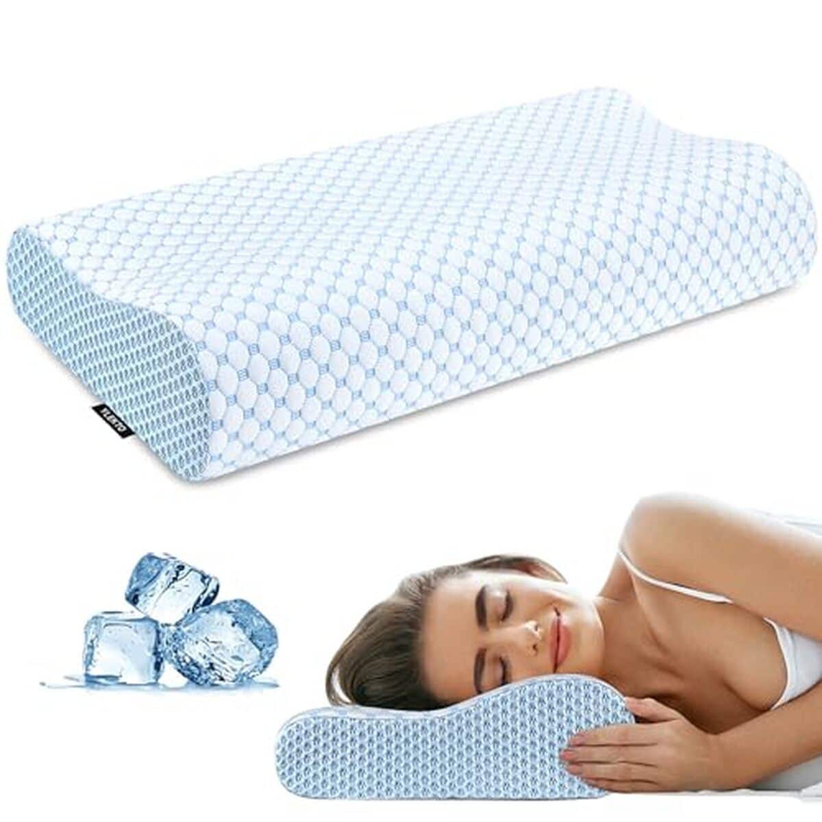 Test de l'oreiller cervical orthopédique en mousse à mémoire de forme
