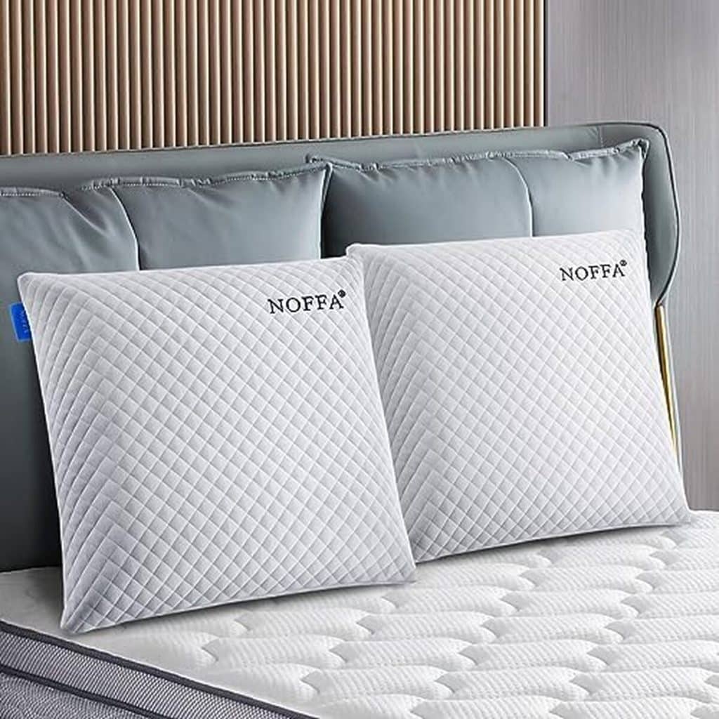 Test des oreillers à mémoire Noffa : confort cervical et taille XXL