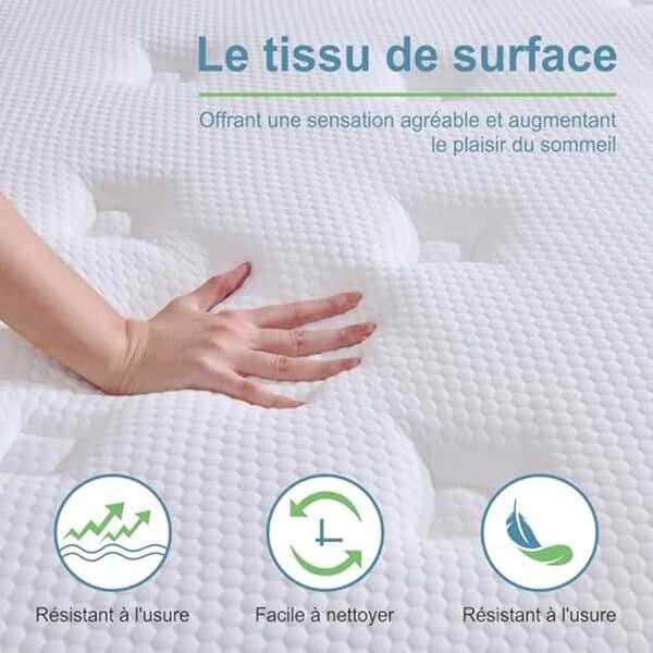 Test complet du matelas Hiimgo 140x190 : découvrez un confort inégalé avec ses ressorts ensachés et améliorez la qualité de votre sommeil.