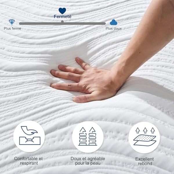 Découvrez notre test complet du matelas Hiimgo 140x190 à mémoire de forme : confort, soutien et qualité pour un sommeil réparateur.