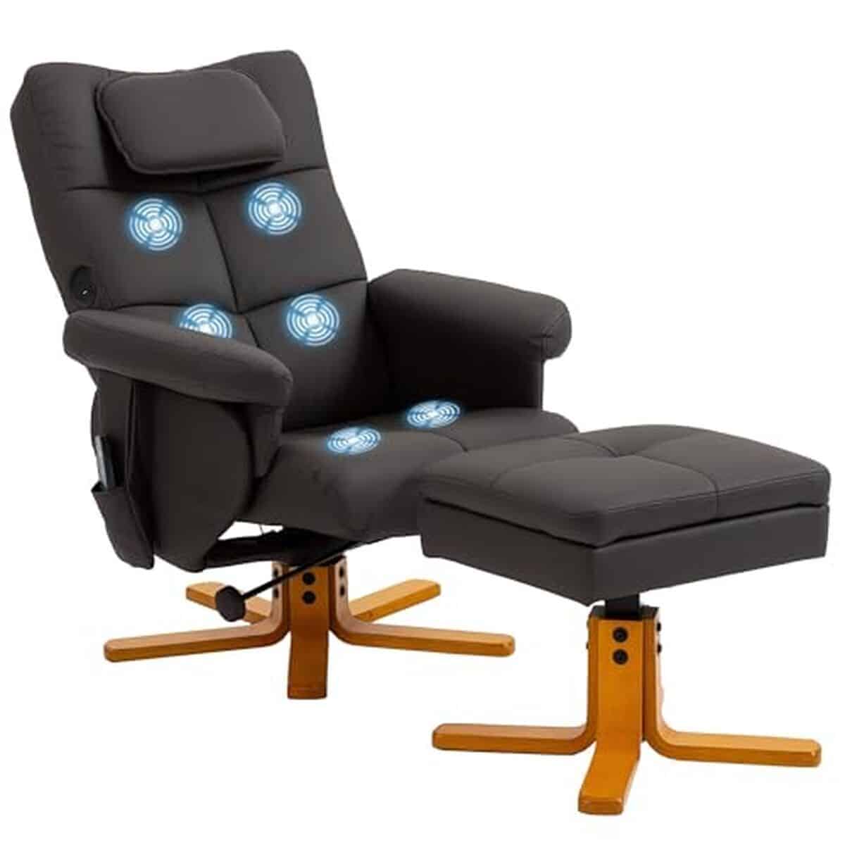 Test du fauteuil HOMCOM massant avec repose-pied : confort et relaxation