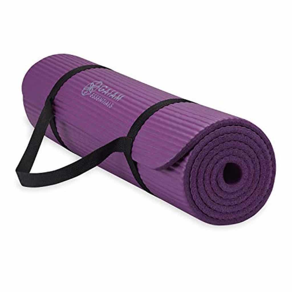 Test : tapis de yoga épais Gaiam Essentials violet 10 mm