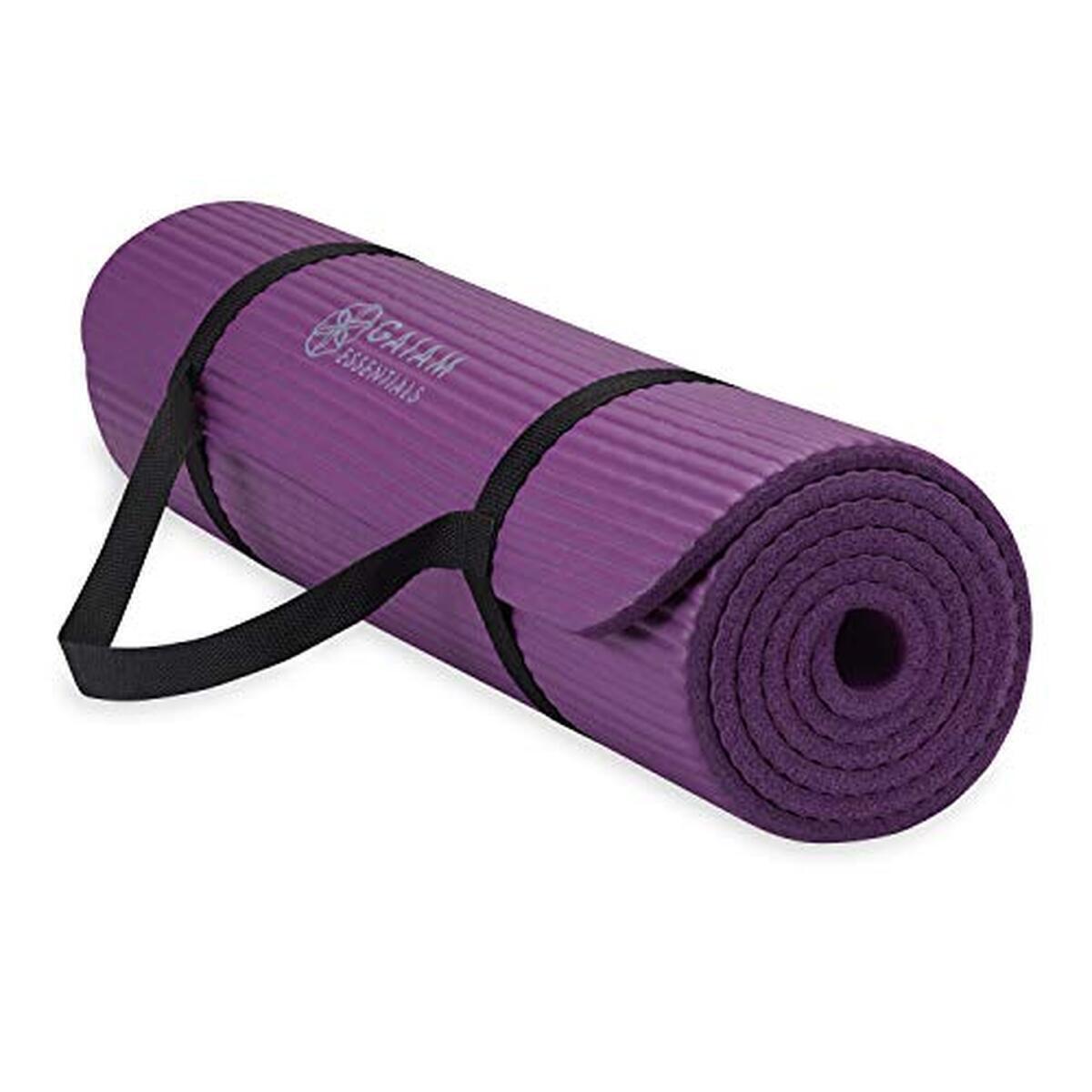 Test : tapis de yoga épais Gaiam Essentials violet 10 mm