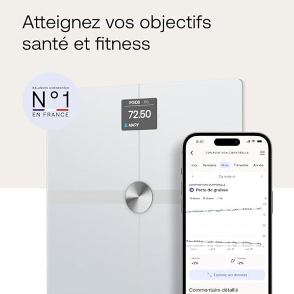 Explorez notre test complet de la balance connectée Withings body smart et sa technologie avancée pour une composition corporelle précise.