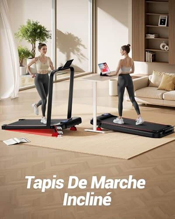 Découvrez notre test complet du tapis de course Umay, un modèle pliable et inclinable jusqu'à 15 % pour des séances d'entraînement efficaces à domicile.