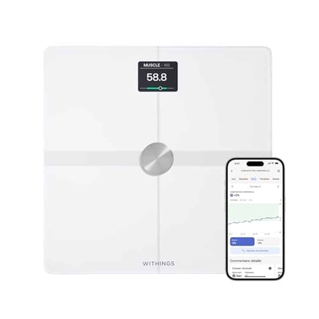 Test de la balance connectée Withings body smart : composition corporelle avancée