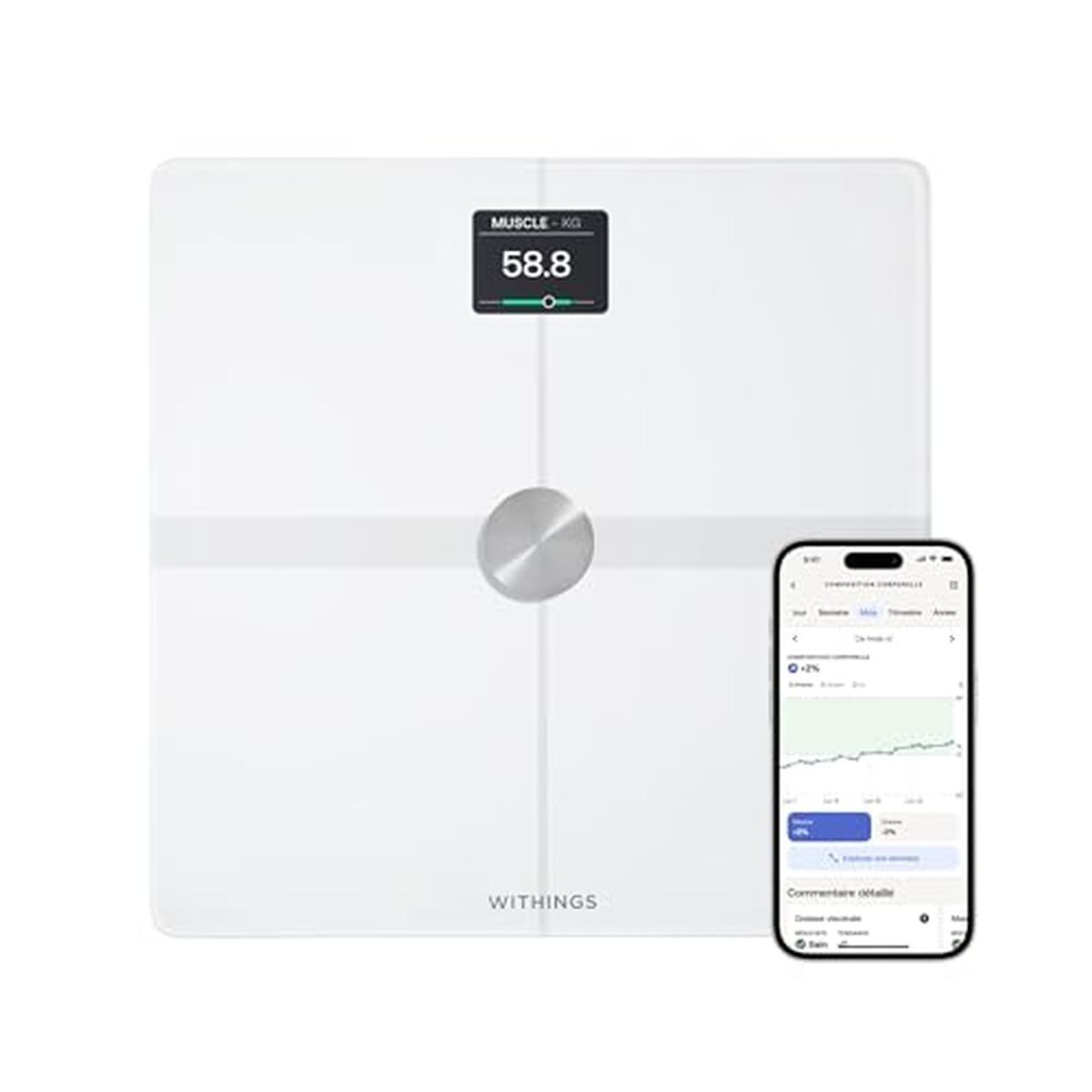 Test de la balance connectée Withings body smart : composition corporelle avancée