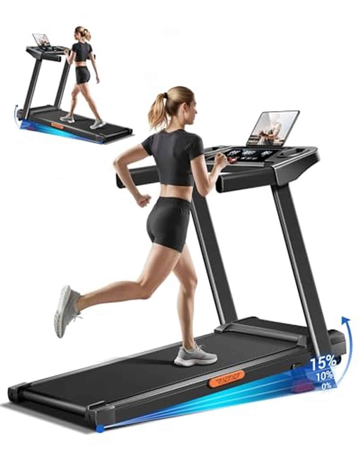 Test du tapis de course pliable Umay 14 km/h 3.0HP