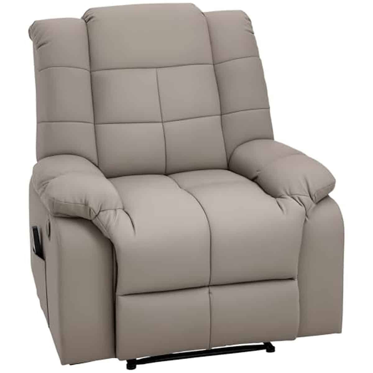 Test : fauteuil massant HOMCOM inclinable et relaxant gris