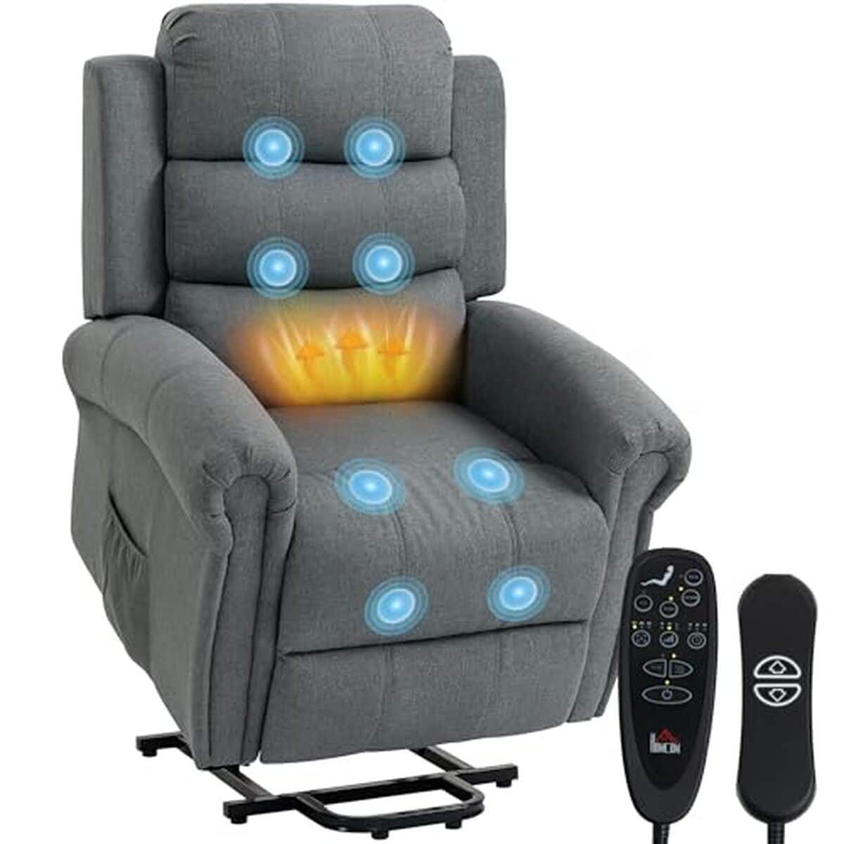 Test : fauteuil releveur électrique HOMCOM avec massage et chauffage
