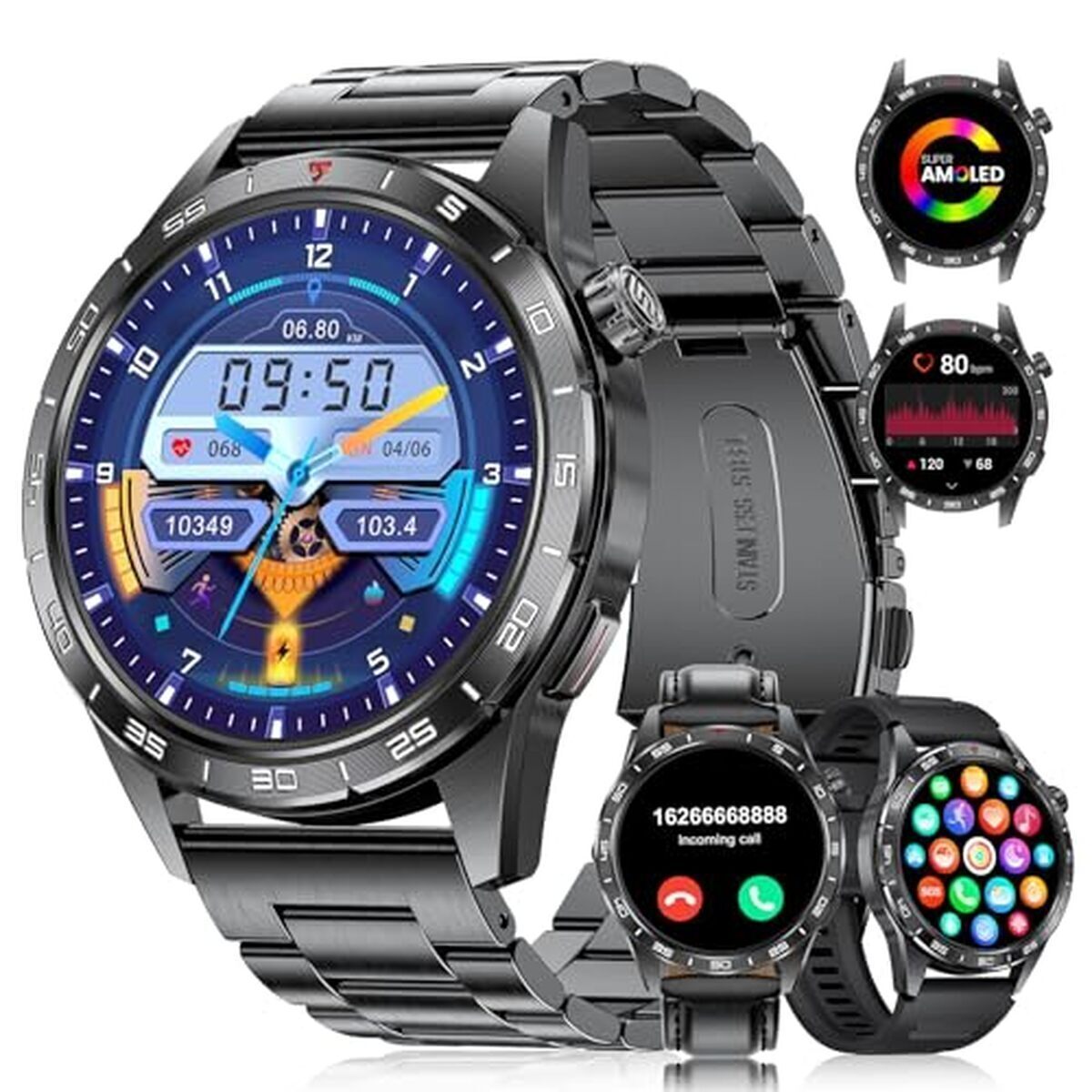 Test : montre connectée homme fitflex avec bluetooth et écran amoled