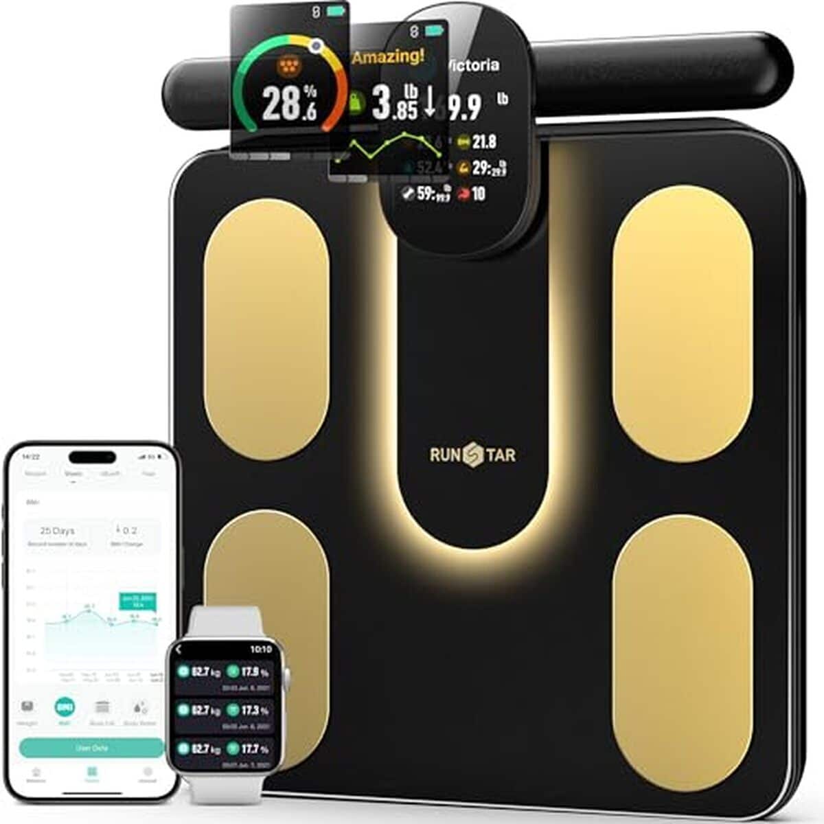 Test : pese-personne intelligent RunSTAR Balance et ses 28 mesures