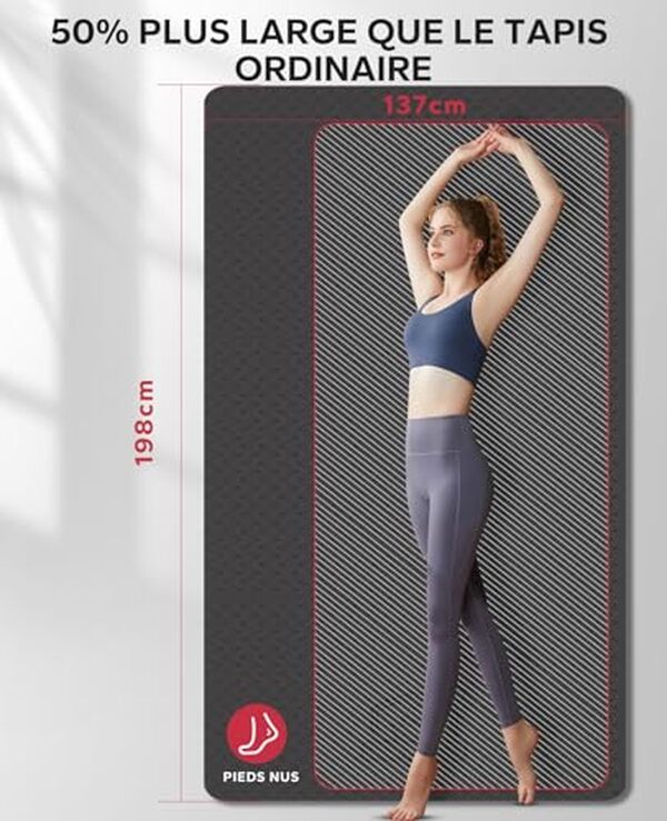 Découvrez notre test complet du tapis yoga HAPBEAR 198x137 cm : antidérapant, écologique et performant pour une pratique yoga optimale. Avis détaillé et caractéristiques. 