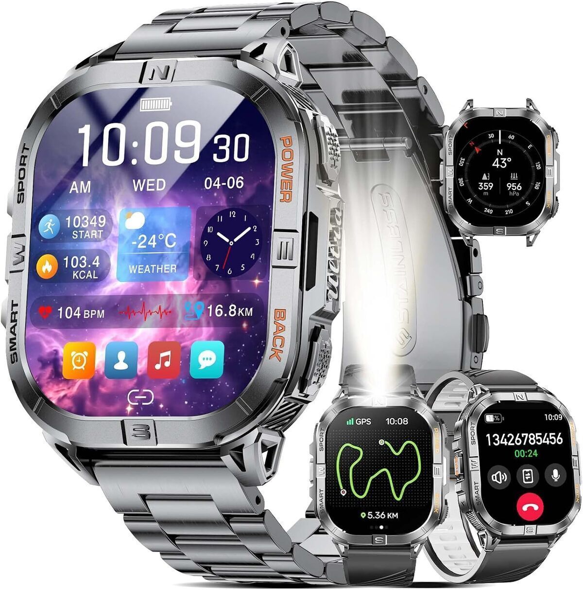 Test de la montre connectée LIGE DM6 avec écran AMOLED et GPS intégré