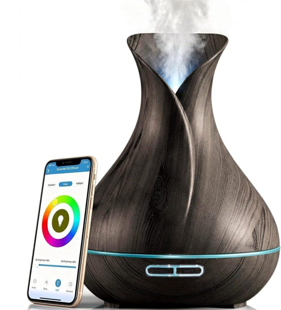 Test Du Diffuseur D'huiles Essentielles Sierra Modern Home 400 Ml Smart Wifi