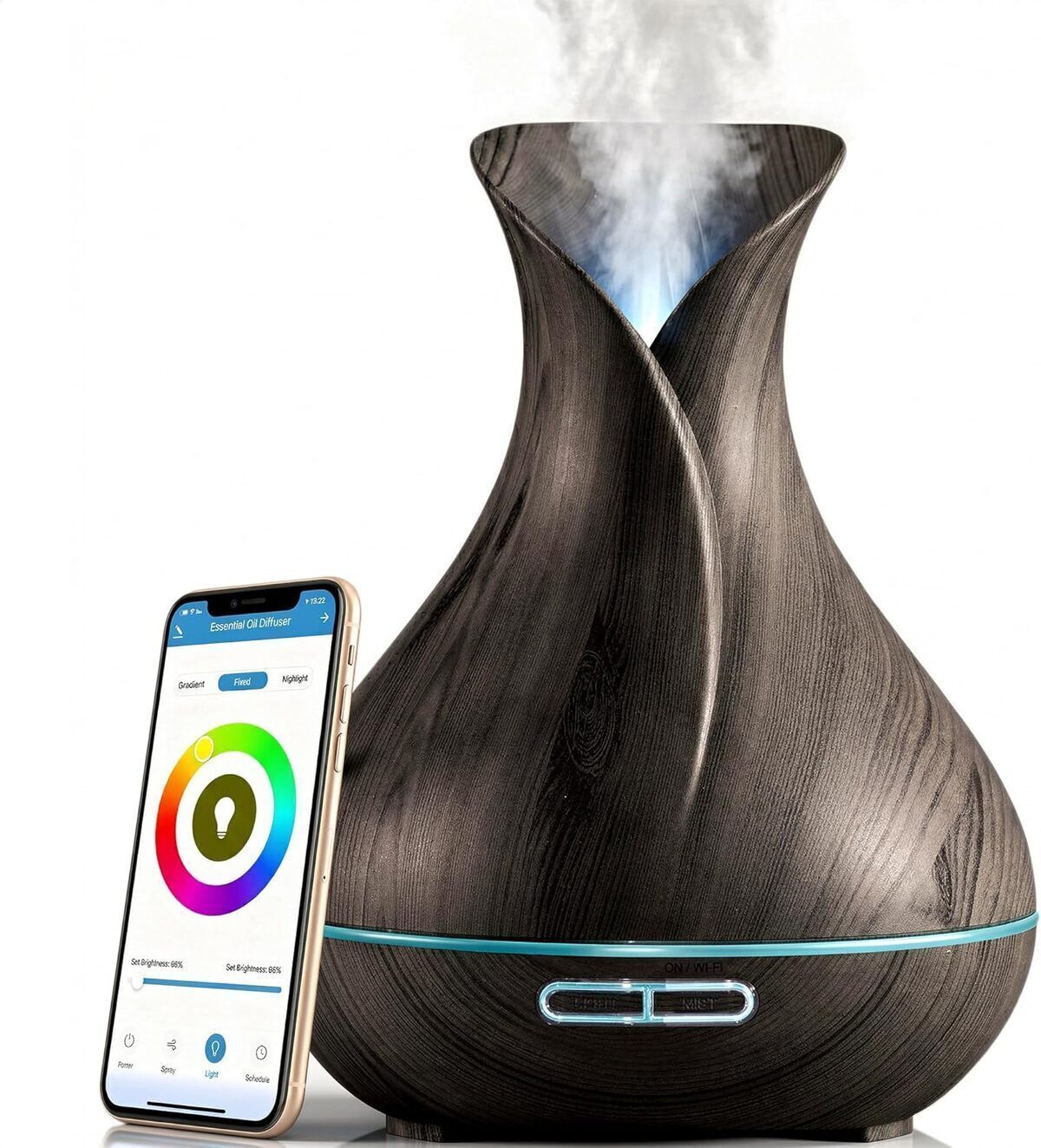 Test Du Diffuseur D'huiles Essentielles Sierra Modern Home 400 Ml Smart Wifi