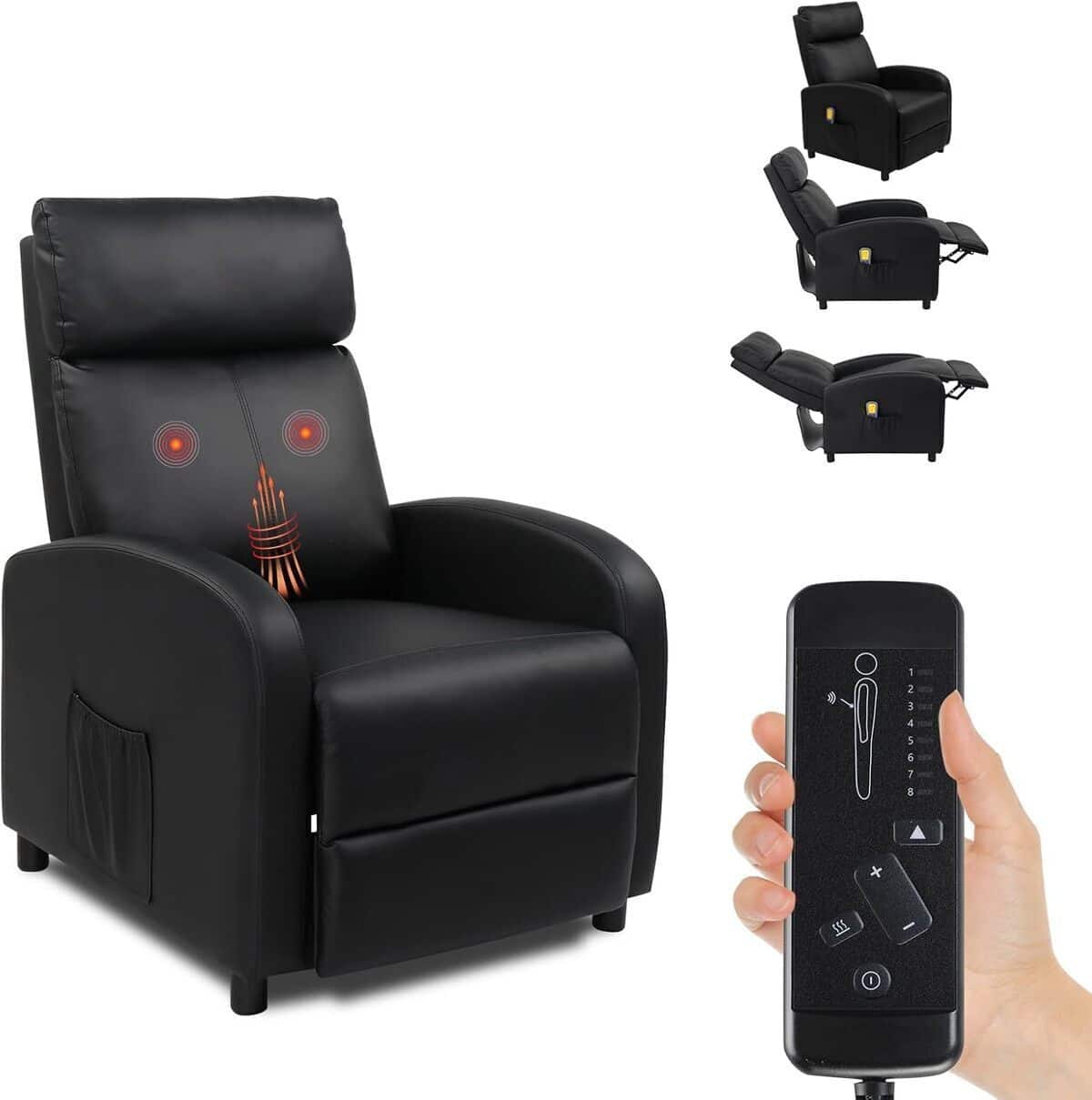 Test du fauteuil inclinable LEADZM : confort et massage intégré