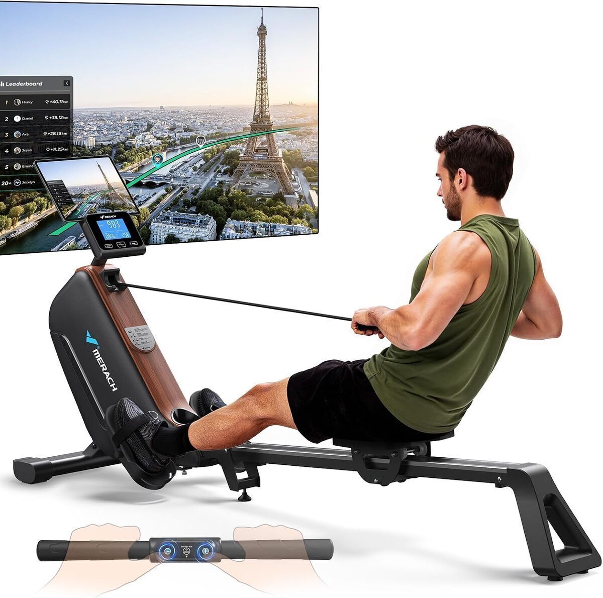 Test du rameur pliable MERACH R15B4 : performance et silence