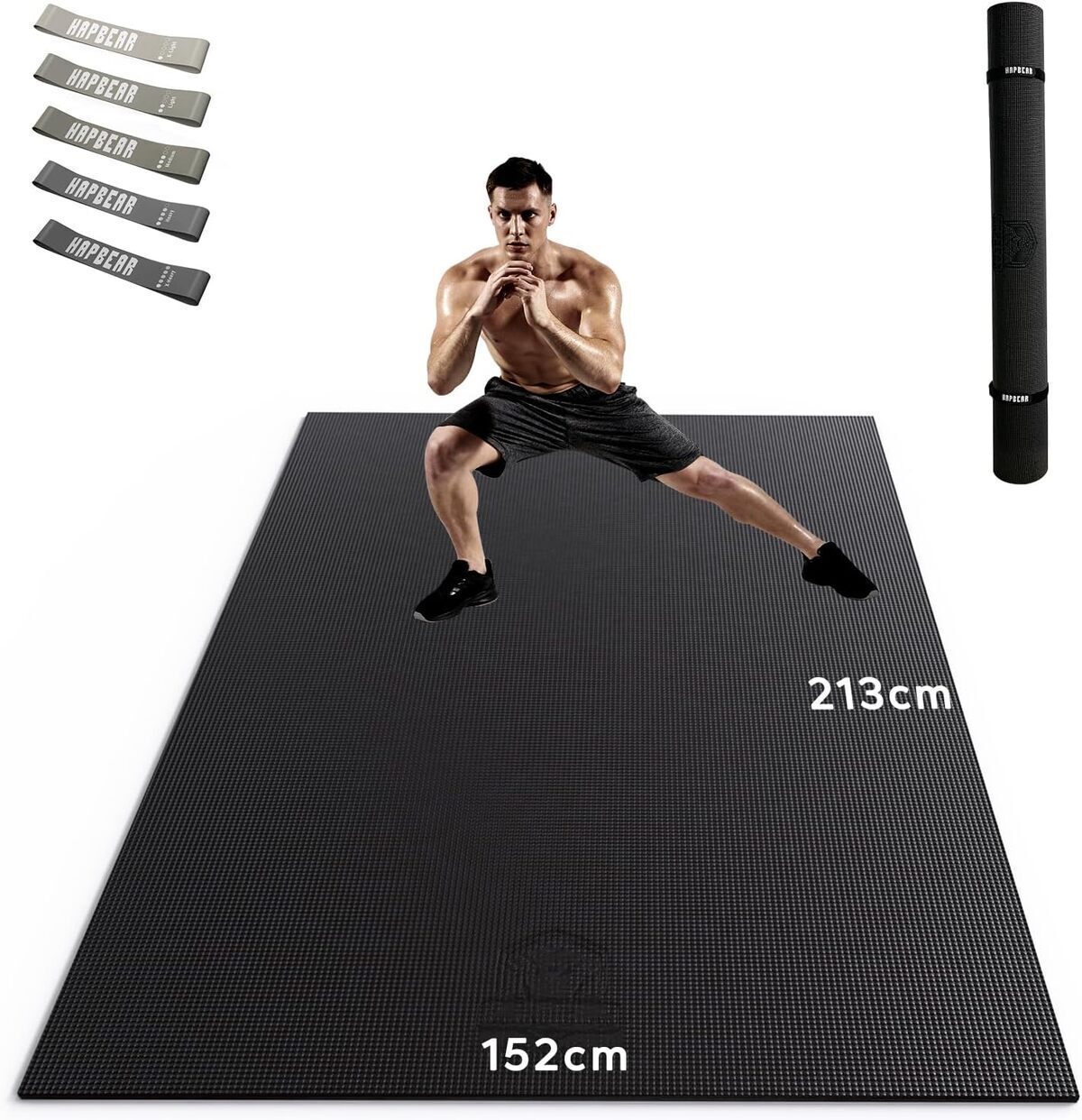 Test du tapis d'exercice HAPBEAR extra large et antidérapant