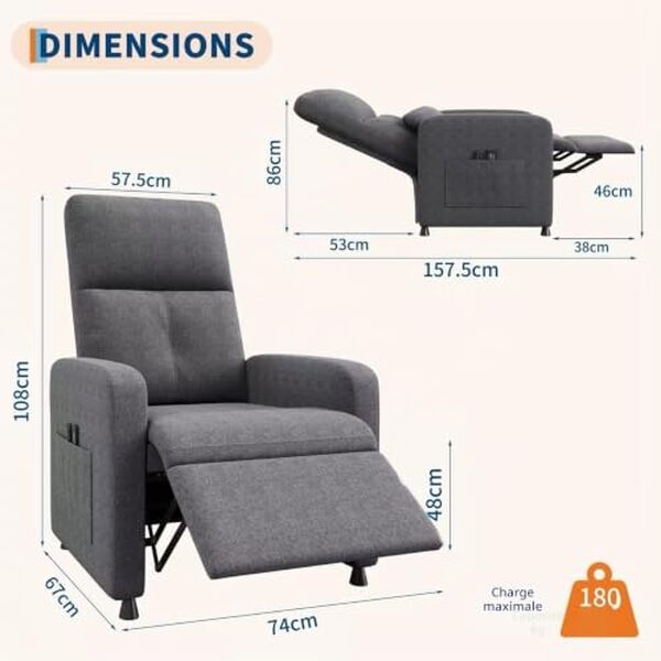 Découvrez notre test complet du fauteuil inclinable PortoAlegre avec massage, chaleur réglable et confort ajustable. Avis détaillé et conseils d'achat.