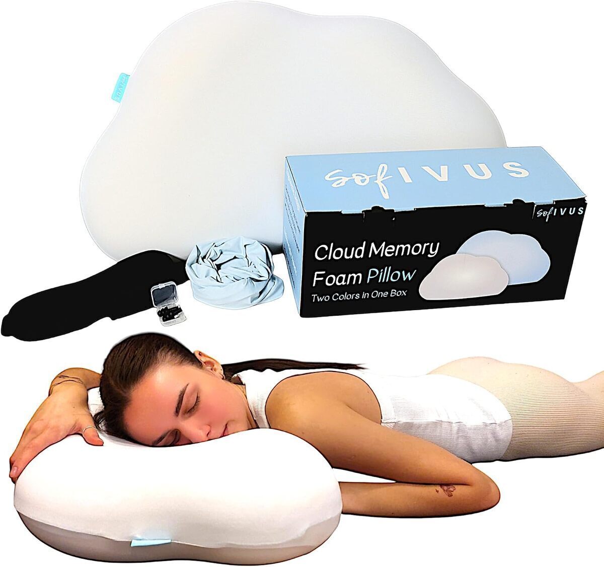 Test de l'oreiller cervical nuage à mémoire de forme