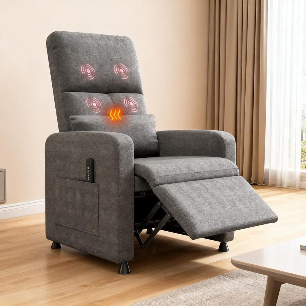 Test du fauteuil inclinable PortoAlegre : massage, chaleur et confort ajustable