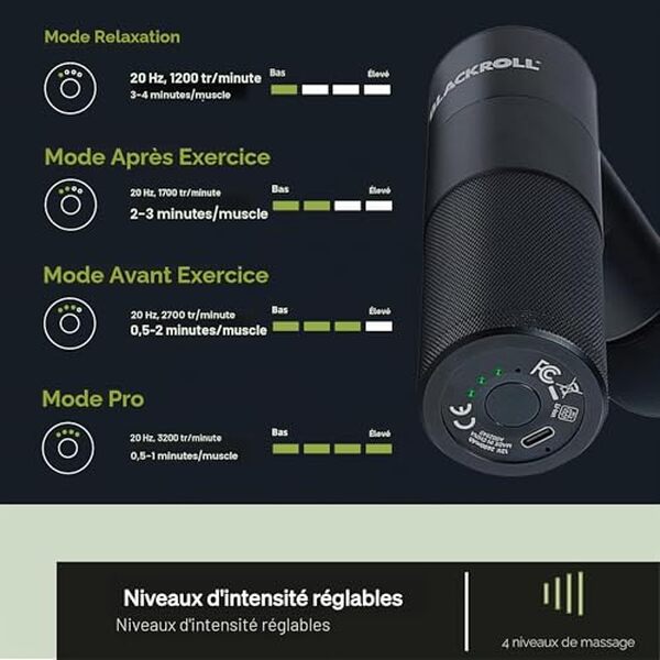 Découvrez notre test complet du pistolet de massage Blackroll Fascia Gun : performance, efficacité et polyvalence pour vos massages musculaires.