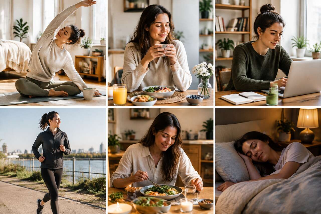 Construire une routine de bien-être réaliste: matin, journée, soir Construire une routine de bien-être réaliste: matin, journée, soir