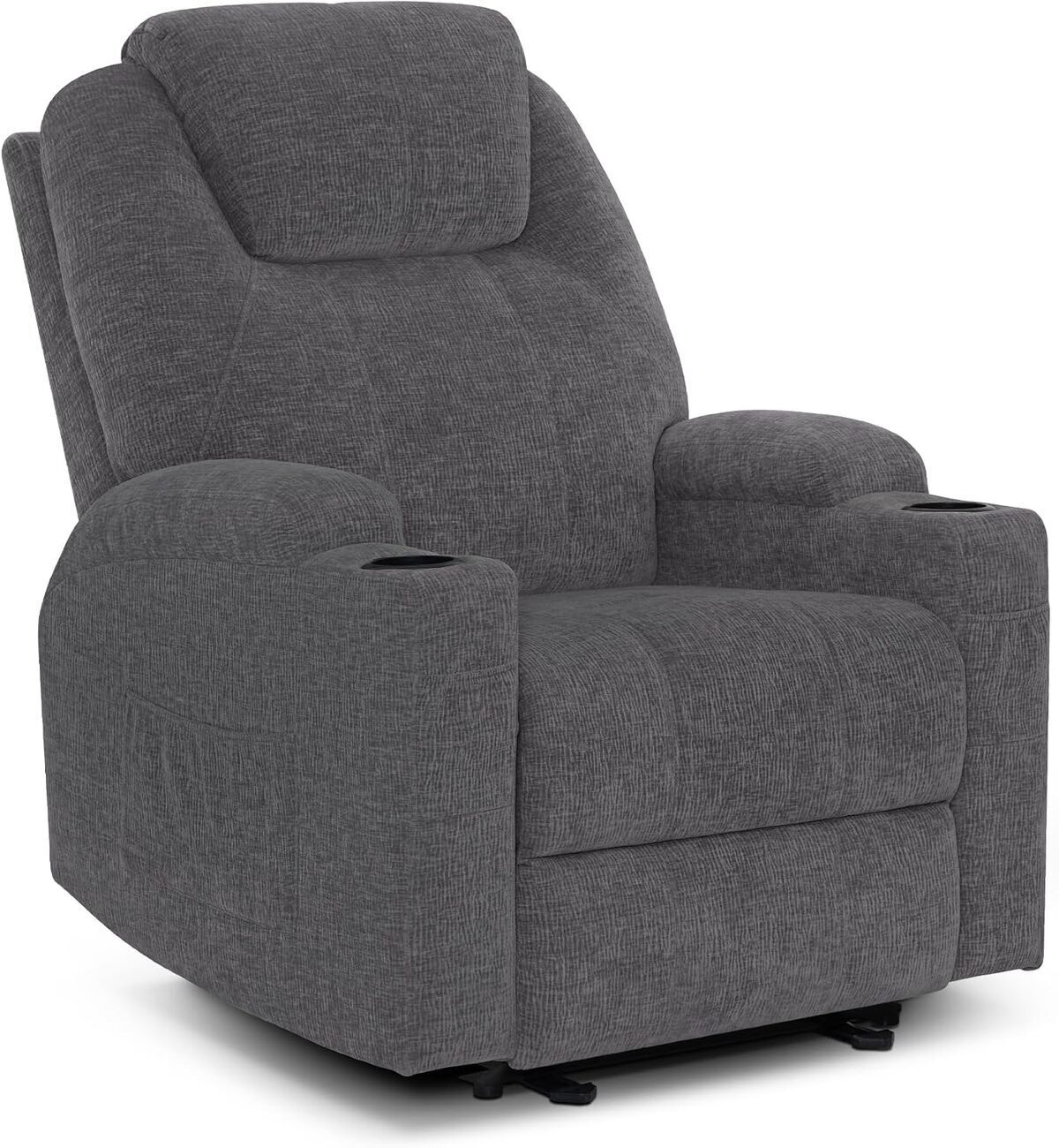 Test M MCombo : fauteuil relaxation électrique 7061 gris chenille